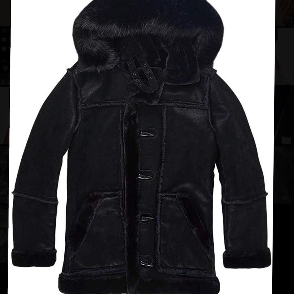 Jordan Craig Denali Shearling Jacket  Black